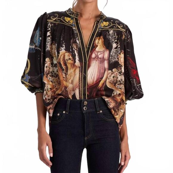 ALICE + OLIVIA Tops - NEW ALICE + OLIVIA cora button down blouse in multi